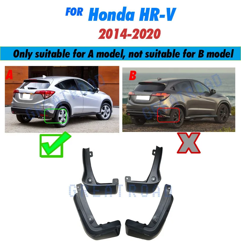 

Комплект брызговиков для HONDA HR-V HRV VEZEL 2014-2020 брызговики передние и задние брызговики 2014 15 16 17 18 19 2020