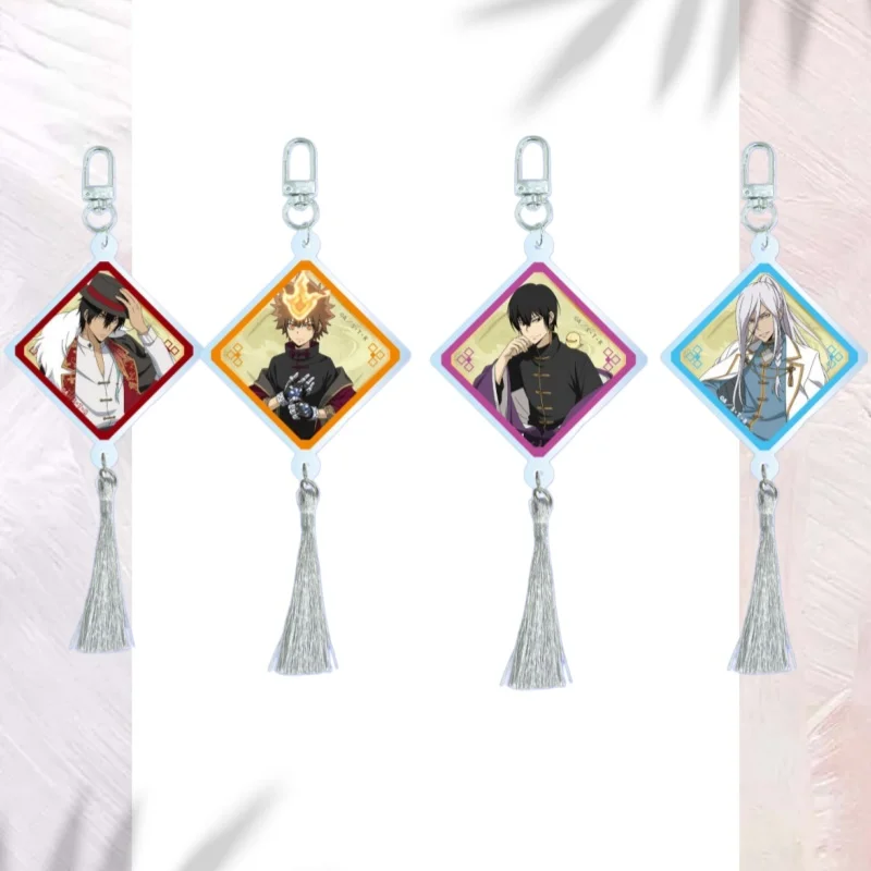 Фото Акриловый брелок 5 см с персонажами аниме Hitman Reborn: Xanxus, Tsunayoshi Sawada, Kyoya Hibari, Superbi, Squalo – подвеска для сумки №1