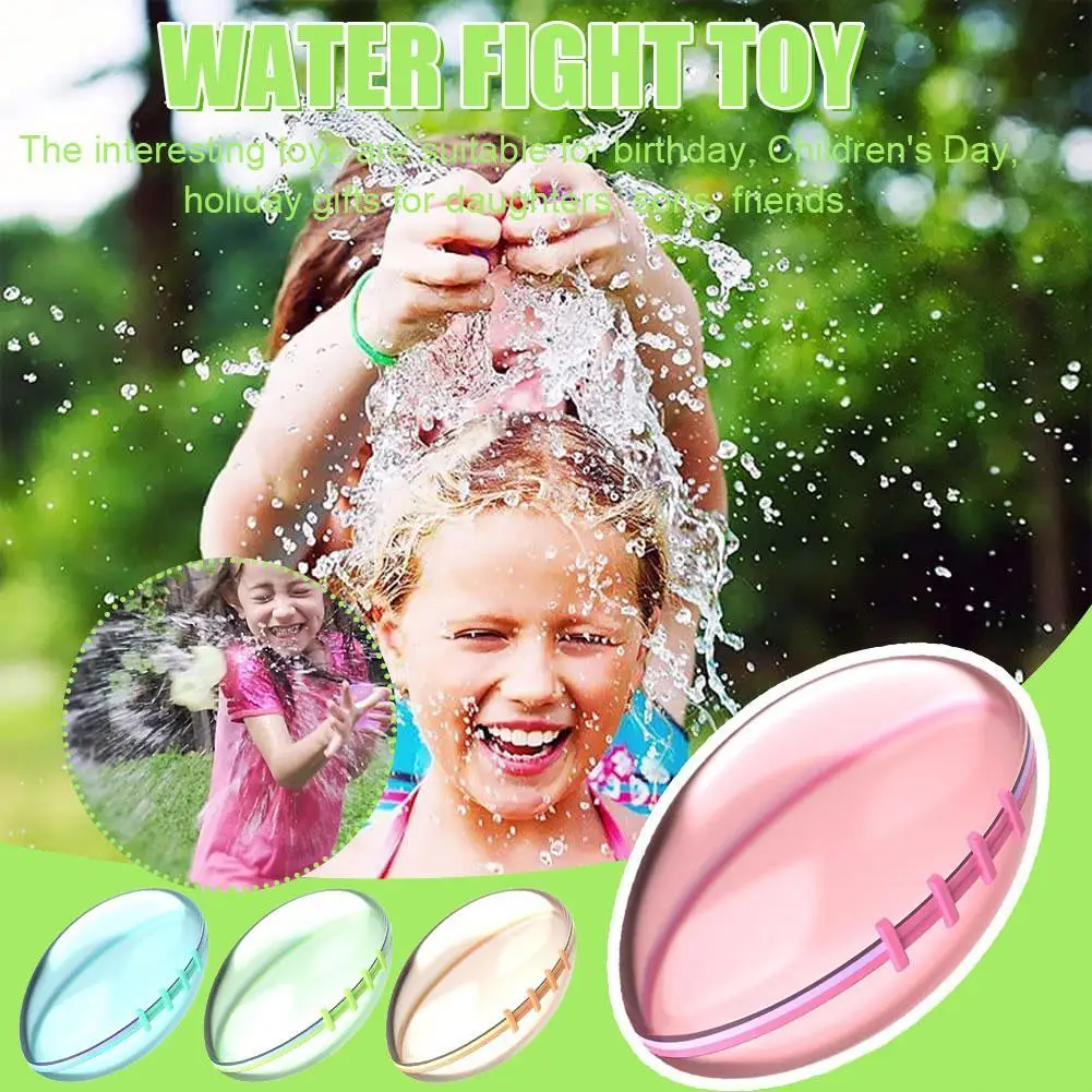 

Reusable Bomb Water Balloons Quick Filling Self Sealing Waterfall Oval Ball Summer Outdoor Pool Toy For Children And Adult