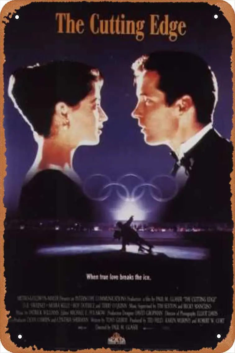 Режущая кромка (№ 2 из 3) когда истинная любовь ломает лед. 1992 кинопостер настенный