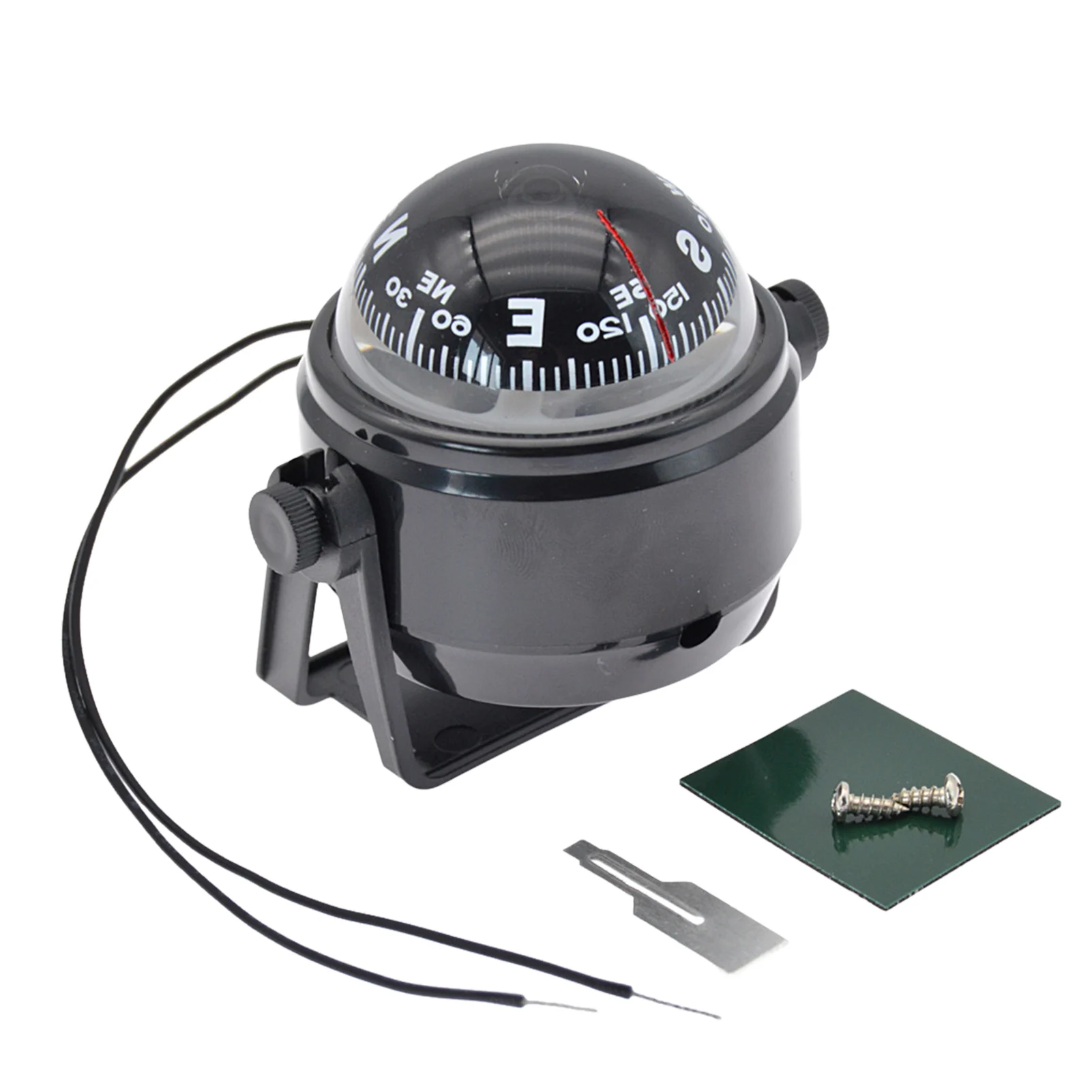 

Outdoor Sea Marine Electronic Digital Compass Boat Truck Black Car Compass Boat Equipment Accessories Multifunctional