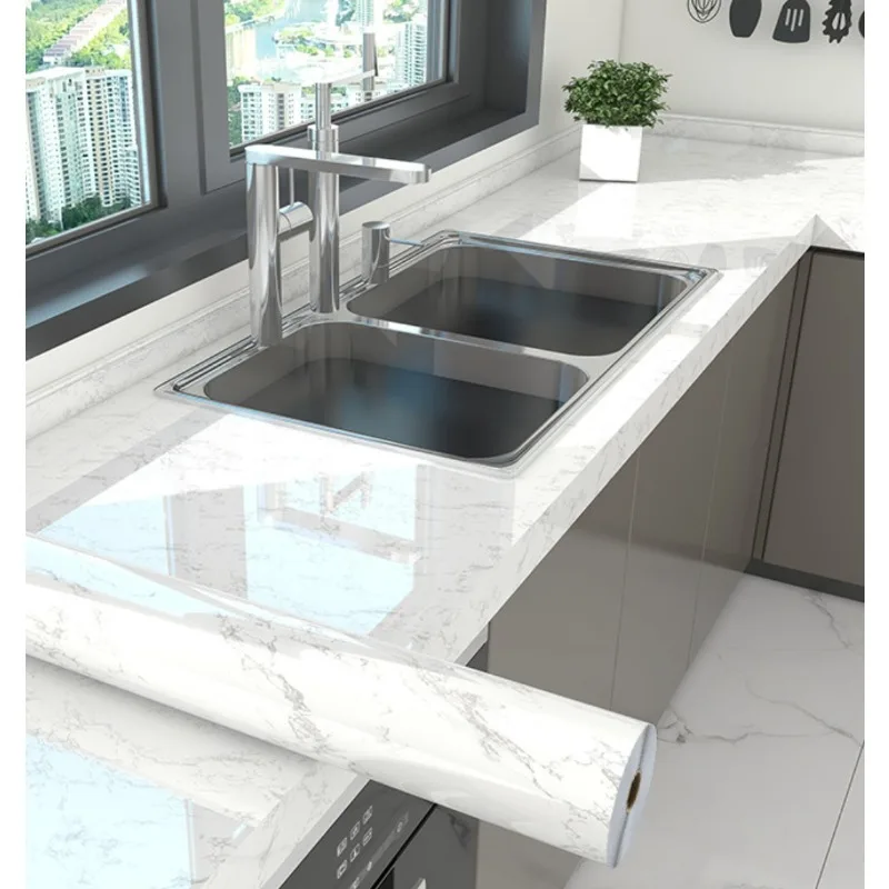 Набор наклеек для кухонных шкафов в европейском стиле 40 см x 5 м ПВХ наклейки на