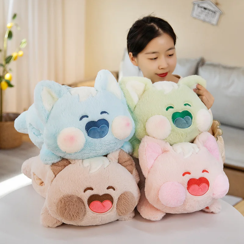 

60cm Cute Dudu Cat Plush Doll Fluffy Pillow Hand Warmer Toy Kawaii Cartoon Animal Plush Toy Birthday Gift For Girlfriend Friends