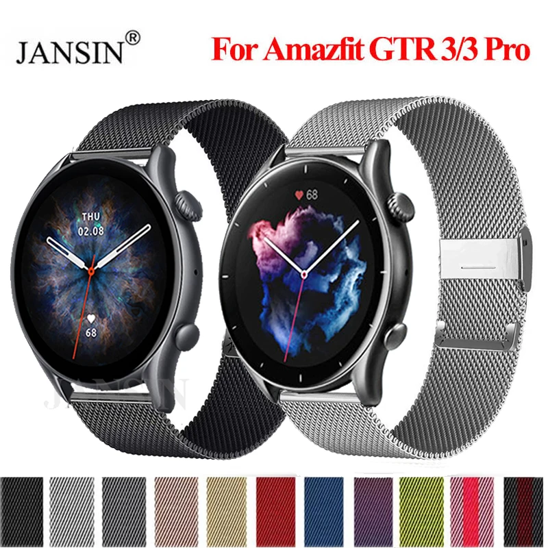 

Milanese Watchband Strap For Huami Amazfit GTR 3 Pro /GTR 3 Bracelet Stainless Steel Wristband Correa For Amazfit gtr 3 Strap