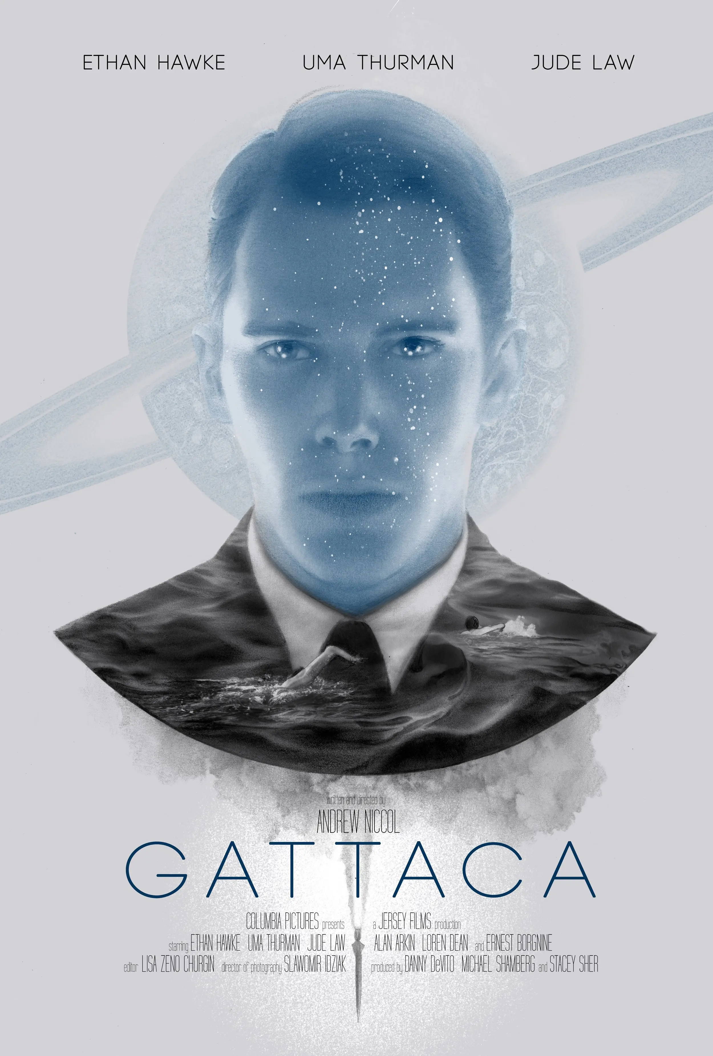 Фото Классический фильм Gattaca (1997) Шелковый плакат настенная живопись Домашний декор №5