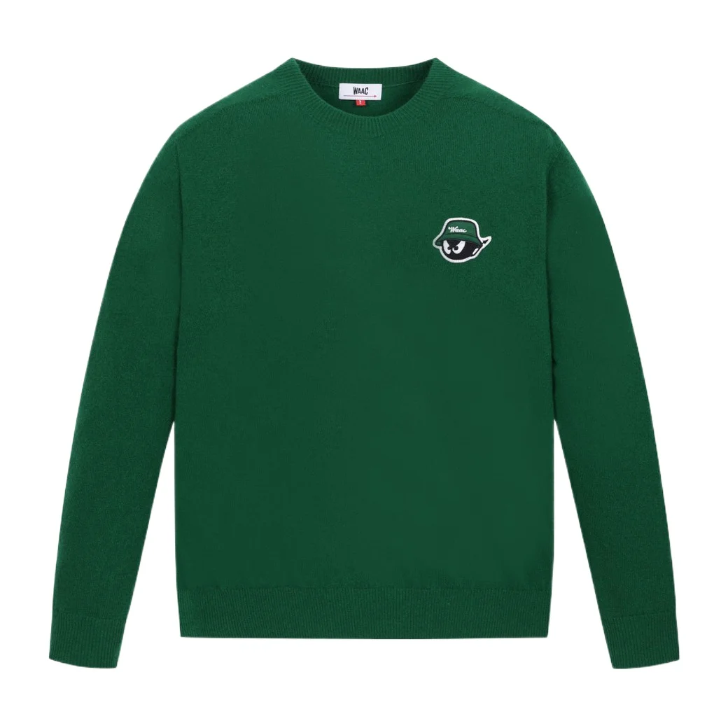 Новый модный мужской осенне-зимний пуловер с круглым вырезом и длинными рукавами