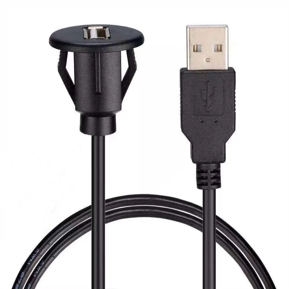 

KAIER 1-метровый USB-кабель передачи для автомобиля USB-адаптер Автомобильные аксессуары Двойная розетка USB-удлинитель Автомобильный видеорегистратор GPS Цифровой шнур