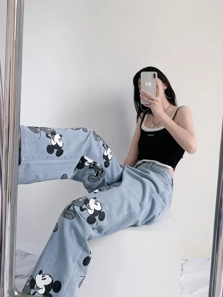 MINISO Мультфильм Джинсы