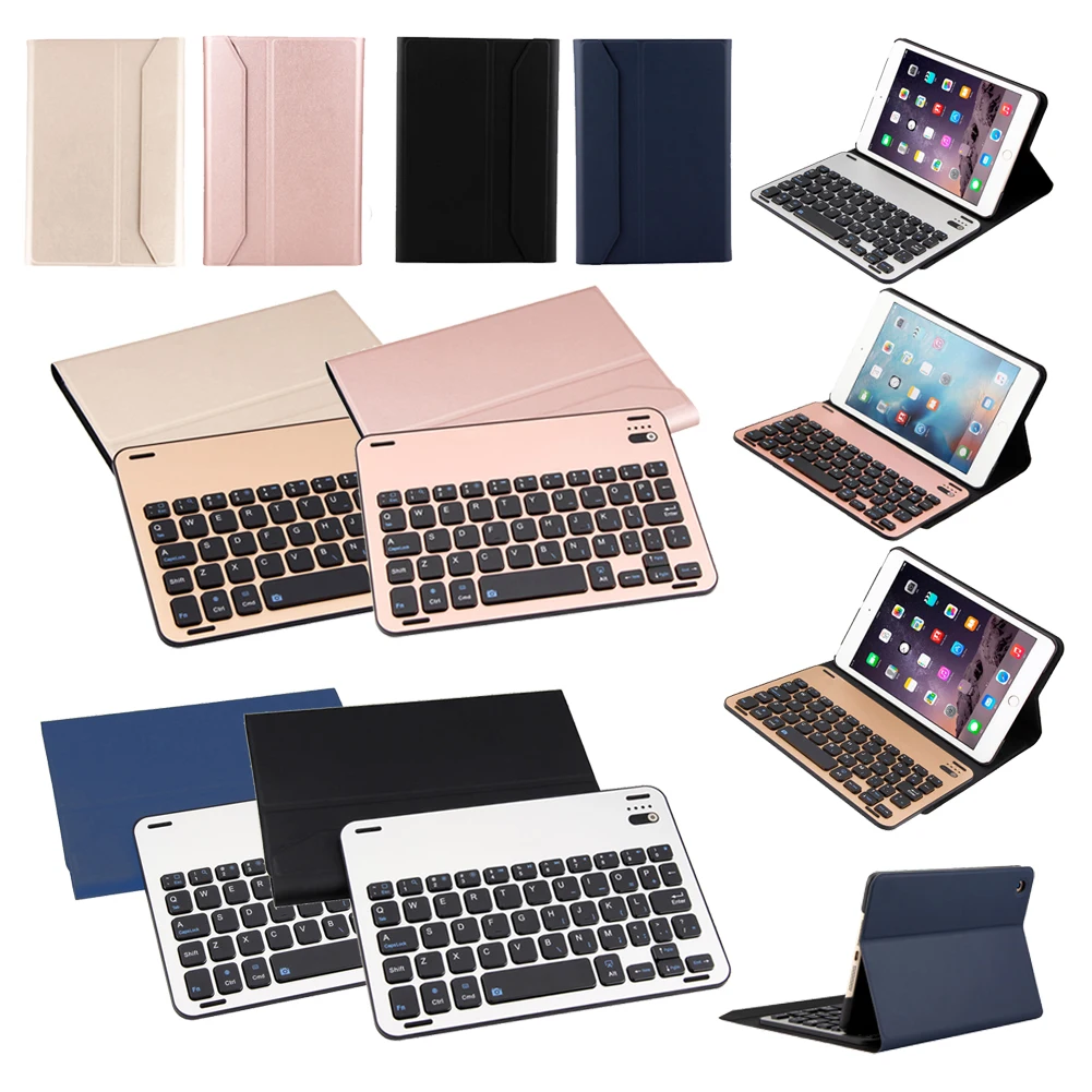 

Bluetooth-compatible Wireless Keyboard Leather Case Cover for Mini 123-128153