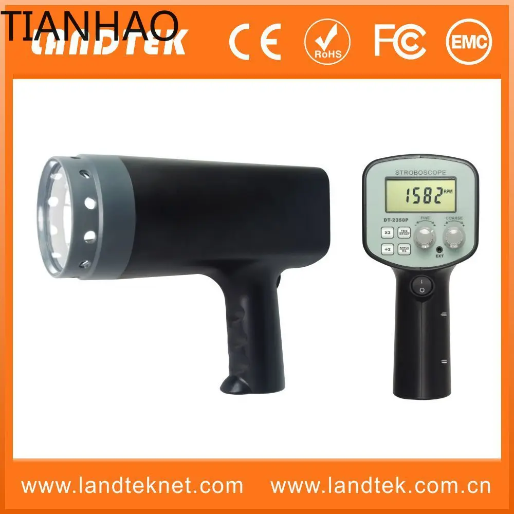 Фото Цифровой стробоскоп и тахометр LANDTEK DT2350PA, диапазон 50-12000 об/мин №3