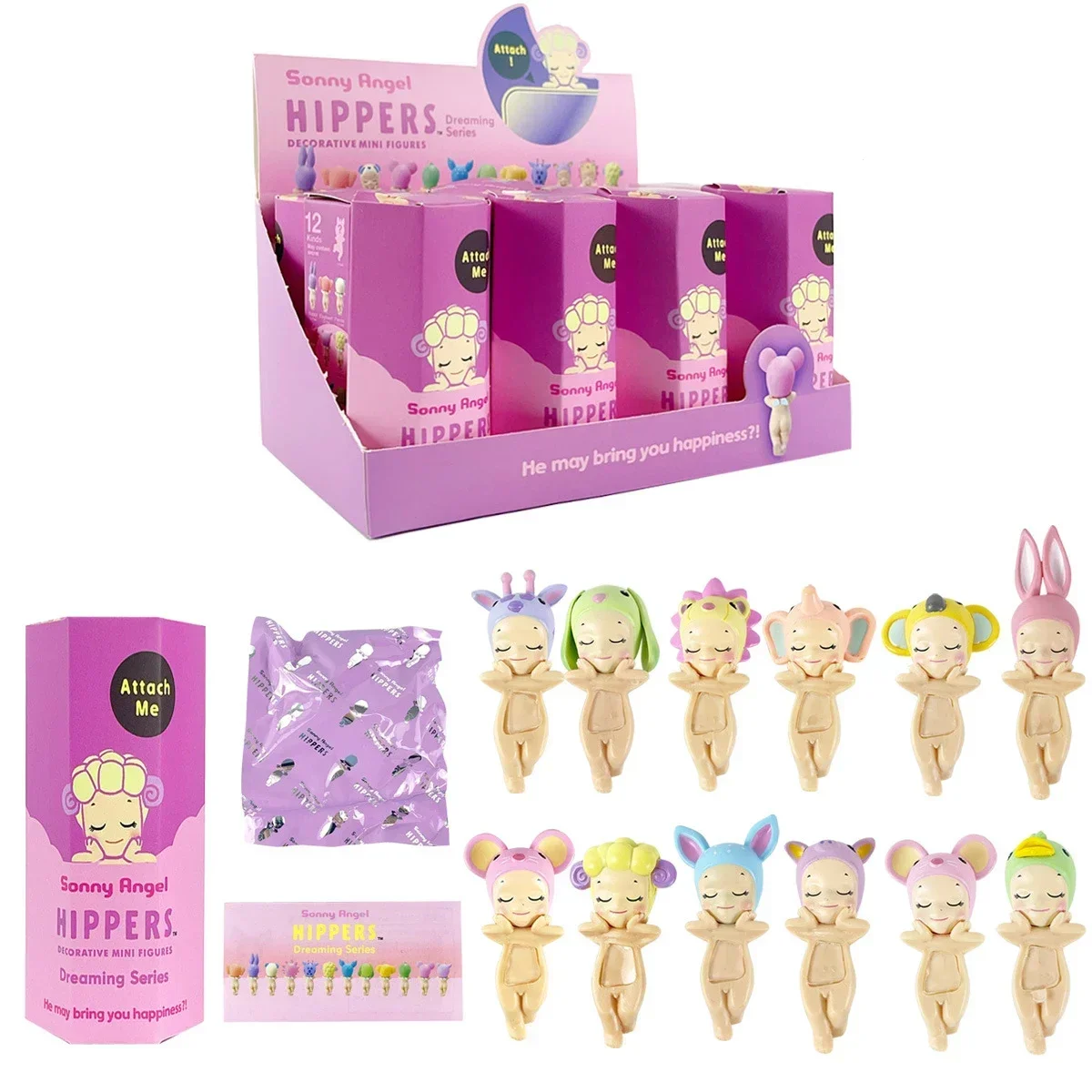 Sonny Angel Hippers серия животных исцеляющие модные автомобильные украшения для