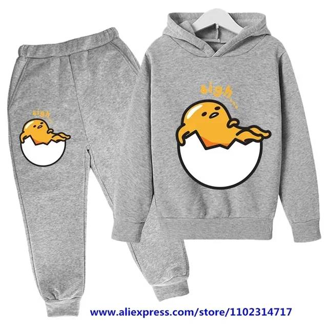 Детская толстовка с капюшоном Gudetama красивая одежда для мальчиков и девочек
