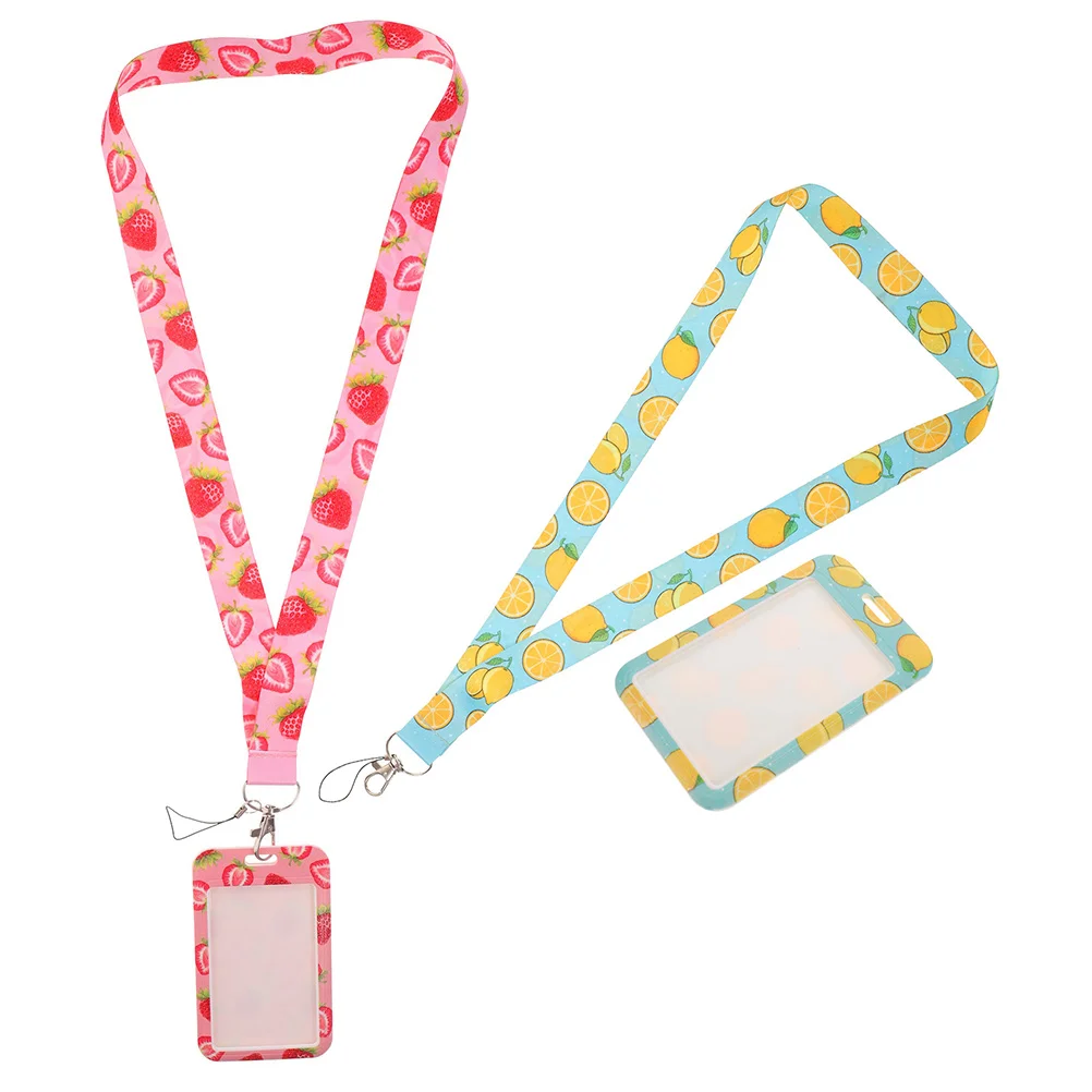 

2 Pcs Lanyard Certificate Holder Card Name Badge Teacher Anti-scratch Case Credit Protector School Cards Keeper Work ID Student