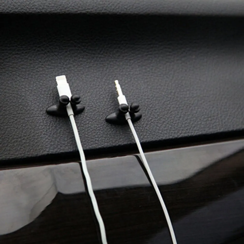 

8PCS/SET Multi-Purposes Car Wire Cable Holder Easy To Install Multifunctional Car Charger Line Earphone Car Accessories