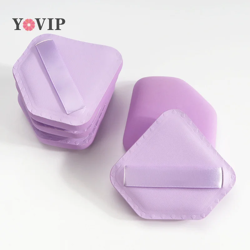 Purple Diamond Shape Cosmetic Puff Marshmallow Sponge Blende