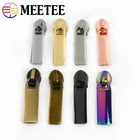 Слайдеры на молнии Meetee, 50 шт., для нейлоновых застежек-молний 3 #5 #, пуховая куртка, карман, молния на голове, сумка на молнии, наборы для ремонта застежек сделай сам, Швейные аксессуары