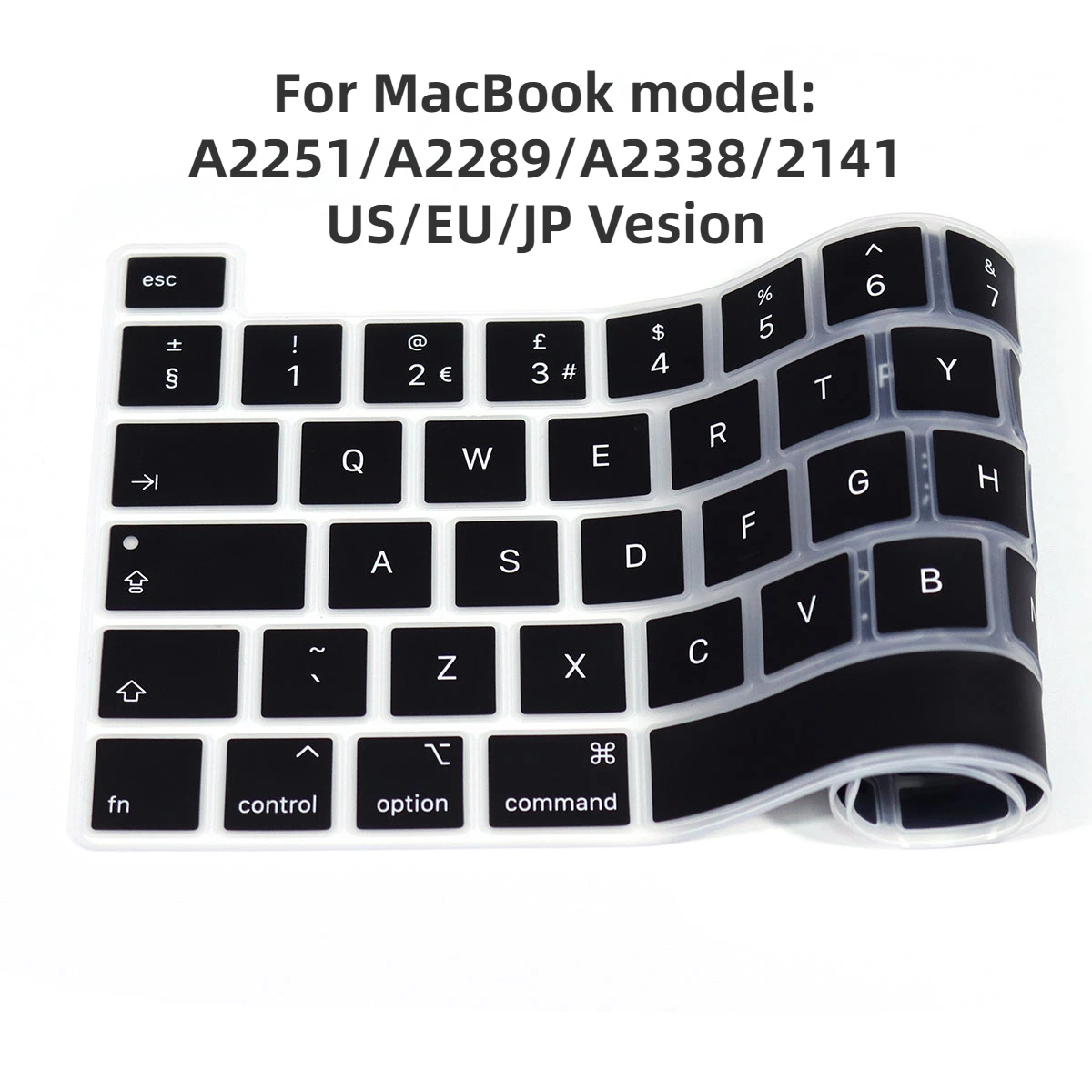 

Laptop Keyboard Cover for 2020 M1 MacBook Pro 13.3 inch model A2251/A2289/A2338, 2019 MacBook Pro16 inch A2141 US/EU/JP version