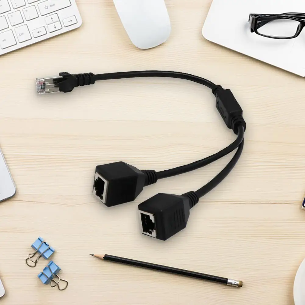 Интернет-сплиттер Plug and Play 2 в 1 медный для домашнего интернет-адаптера кабель RJ45