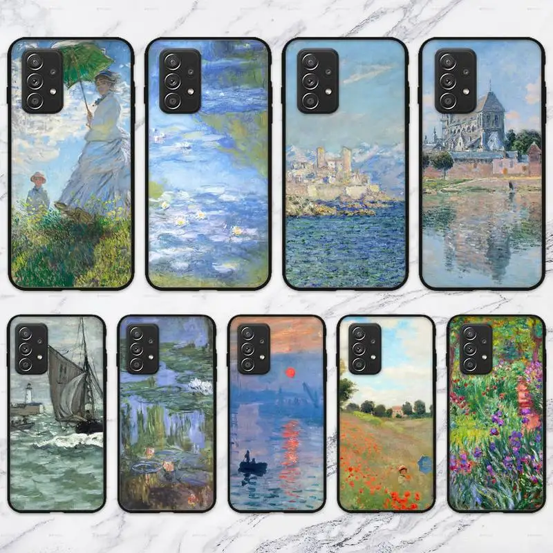 

Чехол для телефона с изображением Клода Моне для Samsung Galaxy S10 S20 S21 Note10 20Plus Ultra Shell