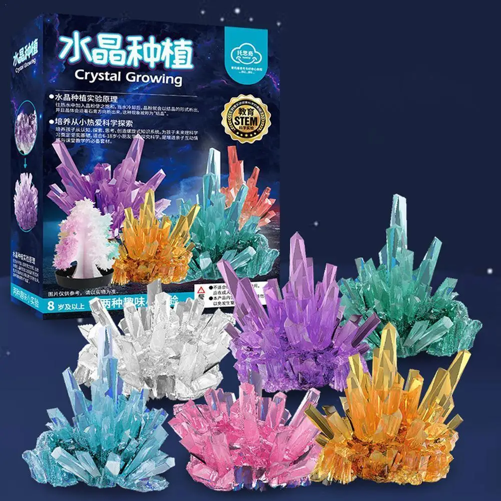 

Научный эксперимент для детей, Забавный эксперимент для выращивания кристаллов, сделай сам, подарки ручной работы, просвещение, пар, раннее ...