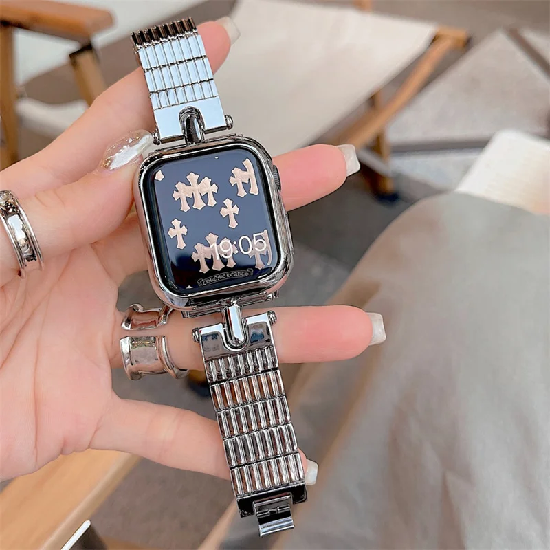 

Ремешок металлический для Apple Watch Band 41 мм 45 мм 44 мм 40 мм 38/42 мм