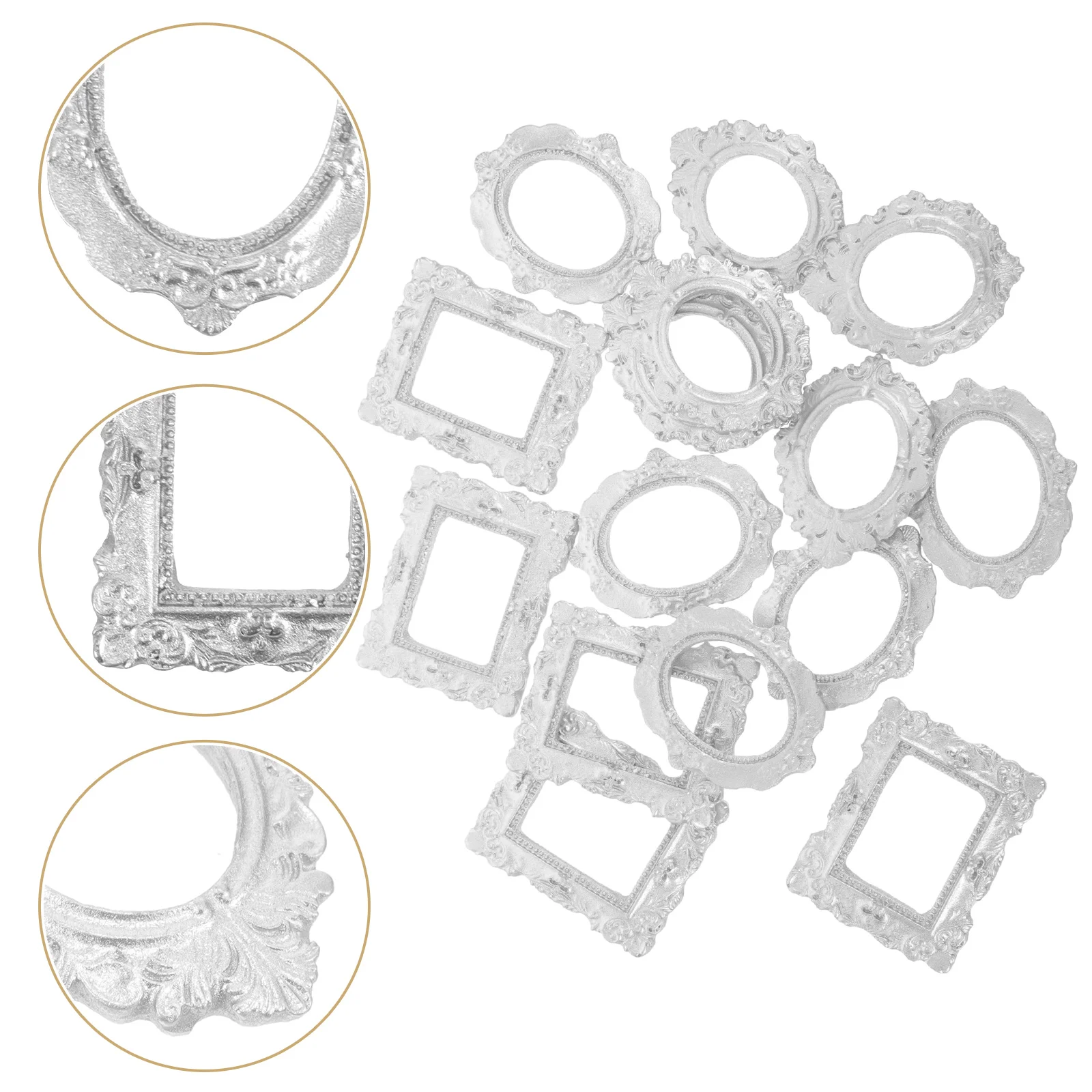 15 шт. аксессуары для масляной рамки мини-винтажные фоторамки из смолы ретро-декор