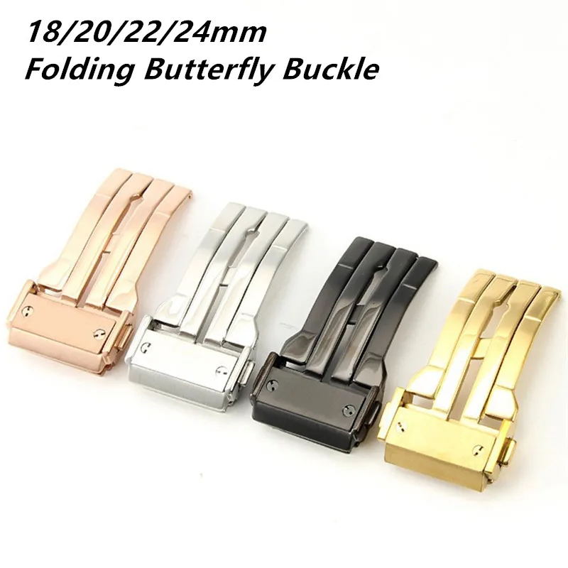22 мм складная пряжка-бабочка из нержавеющей стали для Hengbao HB Hublot Big Bang ремешок
