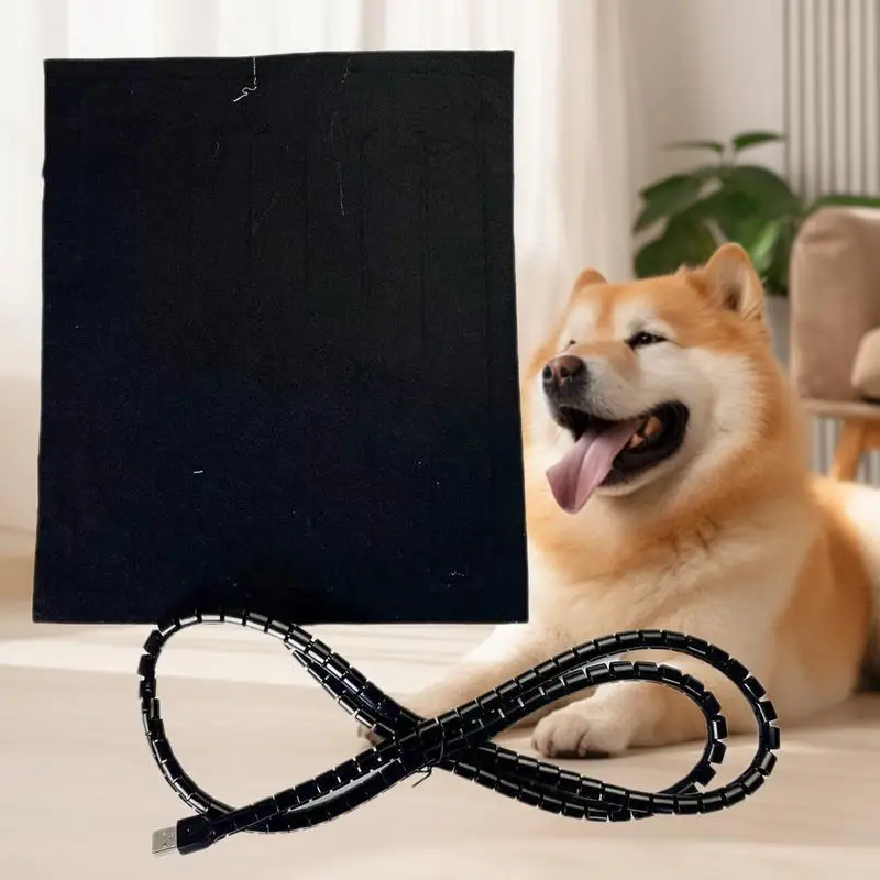 Электрический коврик с подогревом для кошек 25x30 см водонепроницаемый моющийся