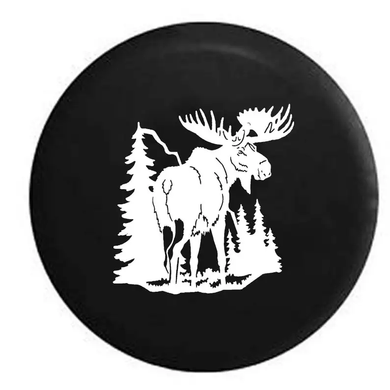 

Moose Spare Tire Cover for Jeep, Camper, SUV With or Without Backup Camera Hole