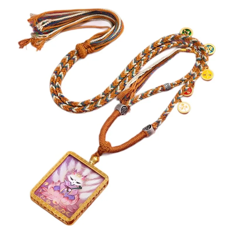 Подвеска с девятью хвостом и лисой женская этническая подвеска чистой ручной