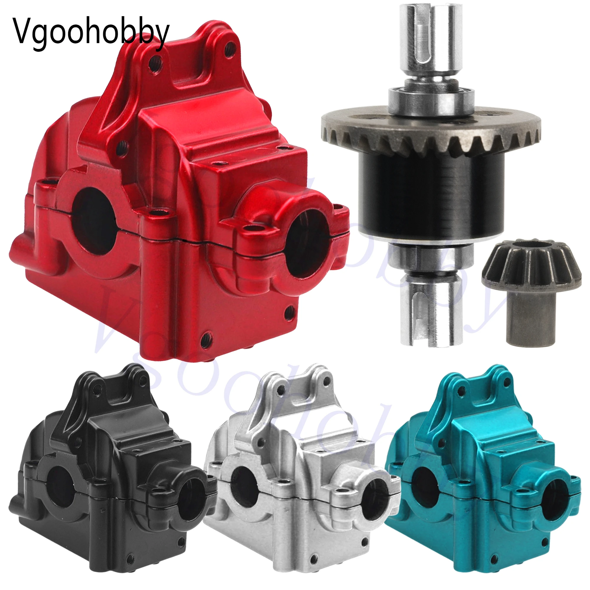 

Metal Differential Gearbox Housing Cover & Differential Gear Set for RC Car