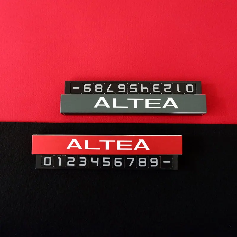 

Car-Styling Parking Plate For Seat Altea Car Phone Number Card For Seat Ibiza Leon Ateca Arona Cordoba Toledo Altea Mii Exeo