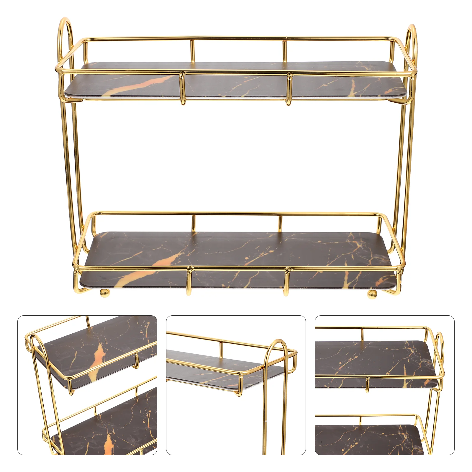 

Стеллаж для ванной, настольная полка для хранения, 2 уровня, настенный органайзер для ванной комнаты, для дома, туалета, для помещений