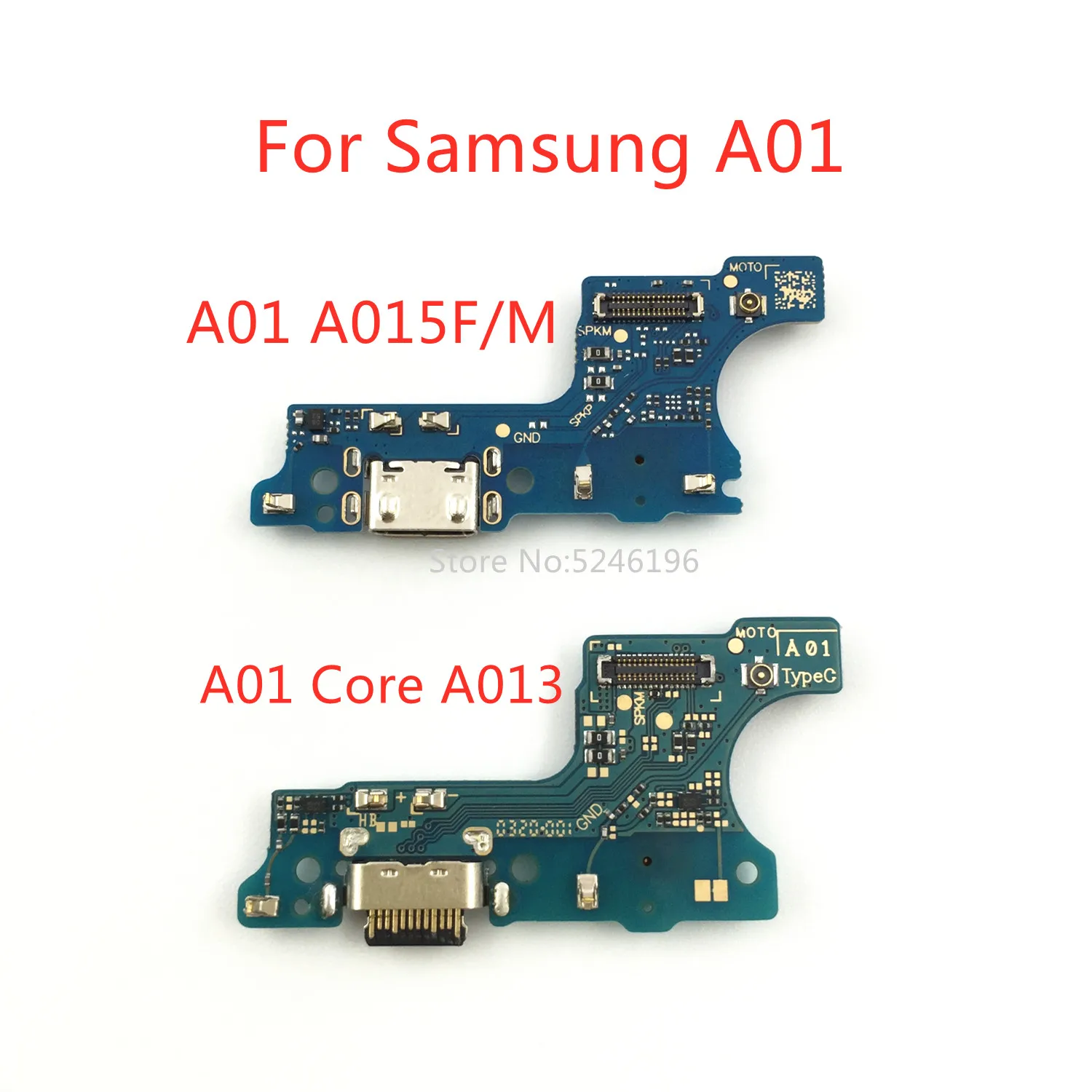 1 шт. для Samsung Galaxy A01 A015F A015M A01 Core A013 USB зарядный порт зарядное устройство базовый разъем мягкий кабель Замена частей