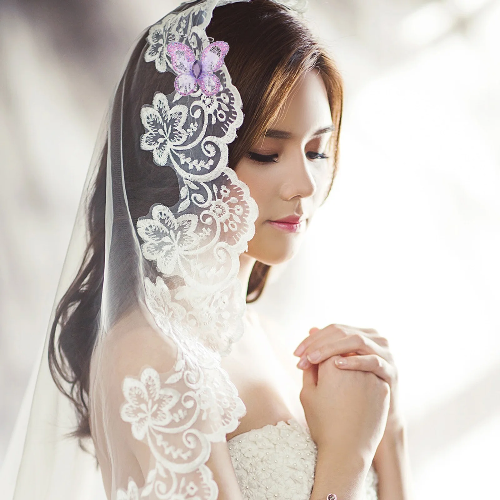 

50pcs DIY Mesh Wedding Elegant Butterflies for Wedding Party
