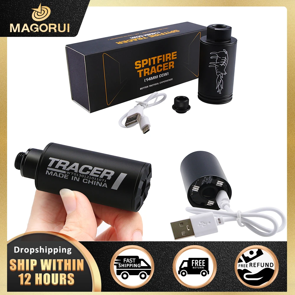 

Автомобильный трассировщик MAGORUI для страйкбола 14 мм CCW/10 мм CW для винтовки, пистолета, стрельбы, тактическая Зажигалка S, трассировщик, тактич...