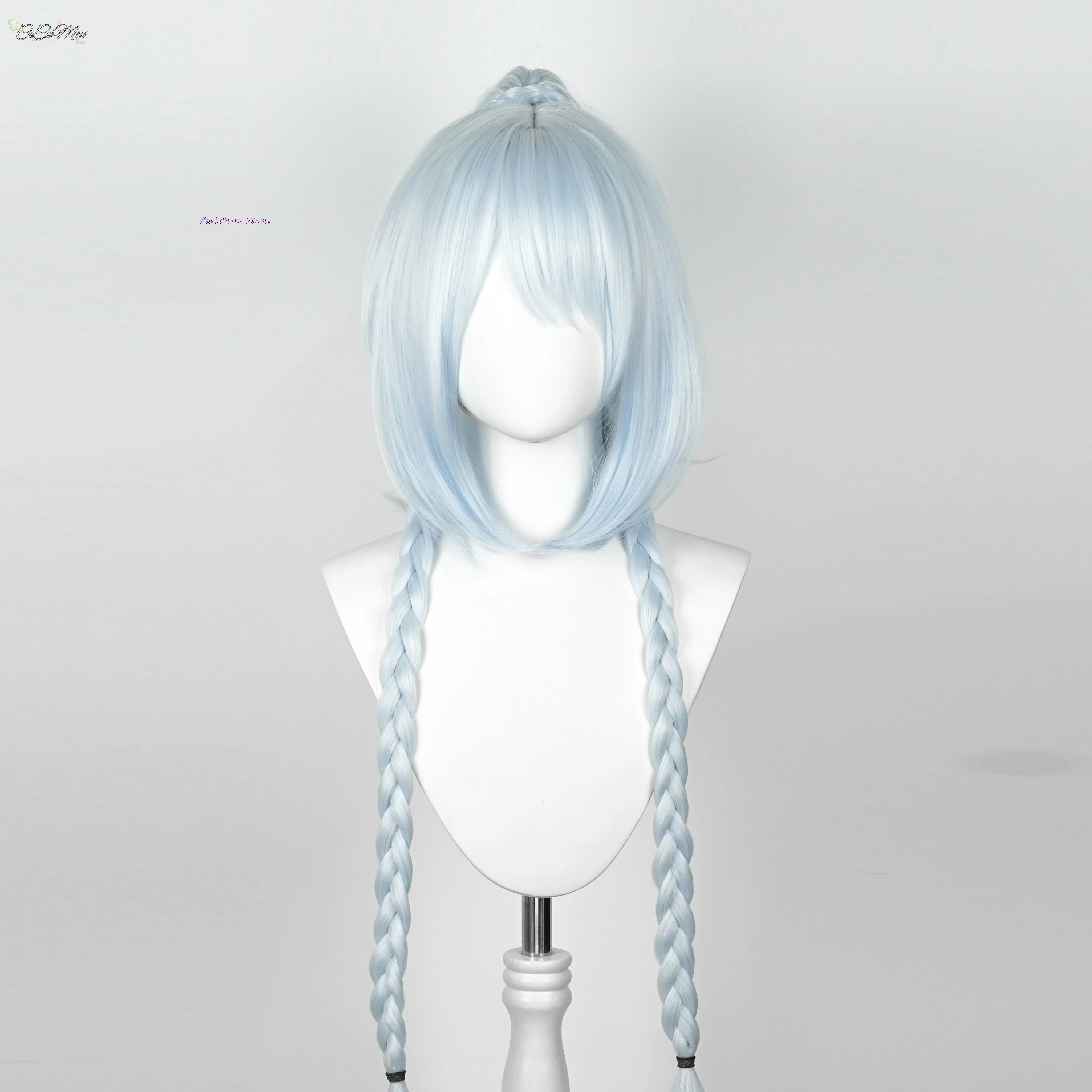 Muinaa Косплей Аниме Genshin Impact Костюм на Хэллоуин Синий парик Костюмы для взрослых