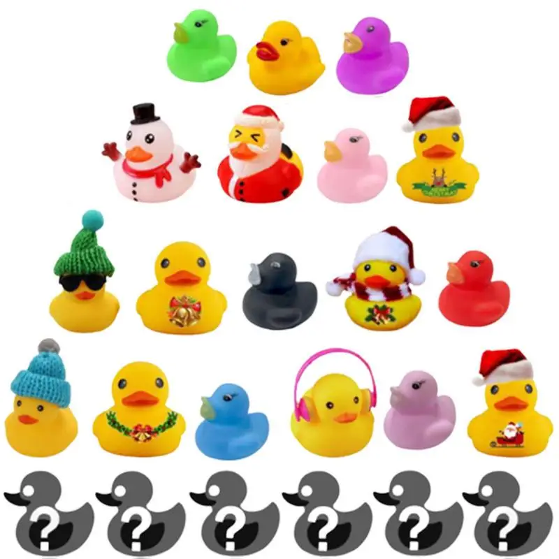 

Christmas 24 Days Countdown Advent Calendar 18 Rubber Ducks And 6 Accessories Christmas Advent Calendar For Kids Ducks Advent