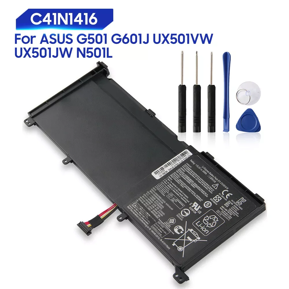 

Original Replacement Battery For ASUS G501 N501L G601J UX501VW UX501JW C41N1416 Genuine Tablet Battery 3800mAh