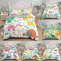 luxury dinosaur printed home living 23pcs comfortable duvet cover set pillow case bedding sets single twin double queen king