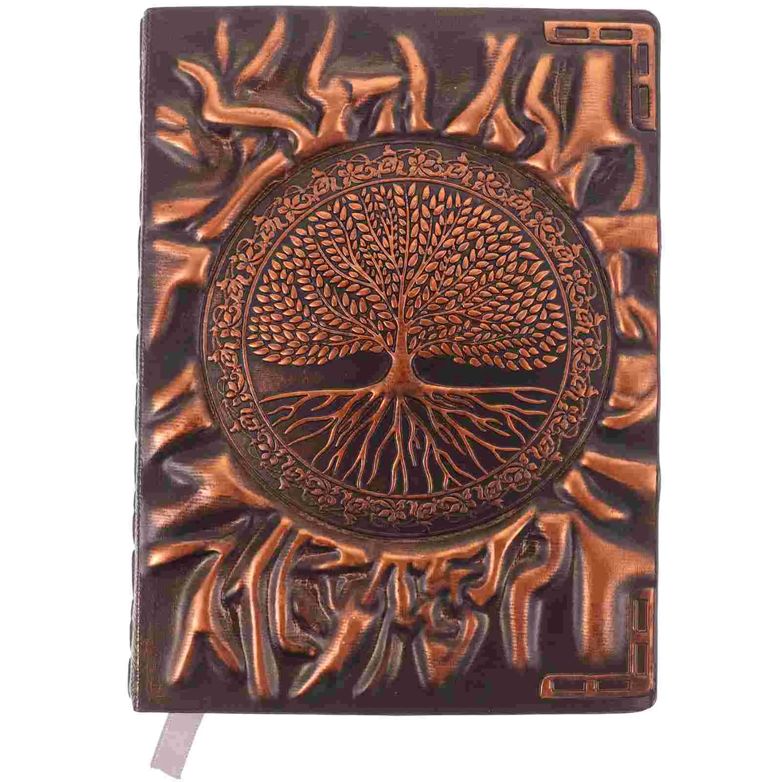 

Notebook Decorative Scrapbook Retro Notepad Travel Diary Vintage Pu Diary Sketchbook Gift Blank Scrapbook