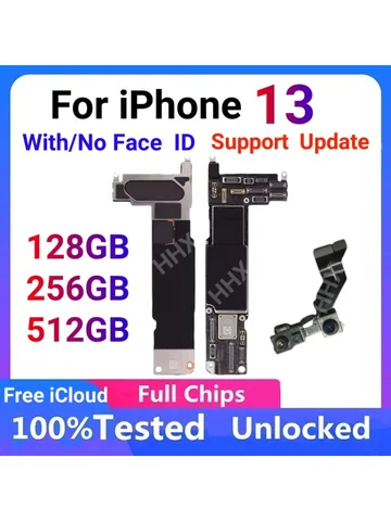 Полностью протестированная материнская плата для iPhone 13/13Pro/13ProMax, материнская плата с разблокированной логической платой Face ID, чистая пластина iCloud, 100%