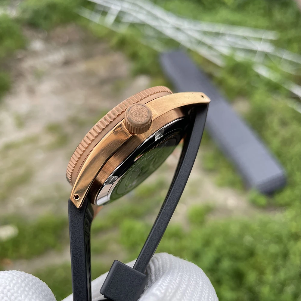 Часы наручные STEELDIVE SD1962S мужские с сапфировым стеклом бронзовые механические