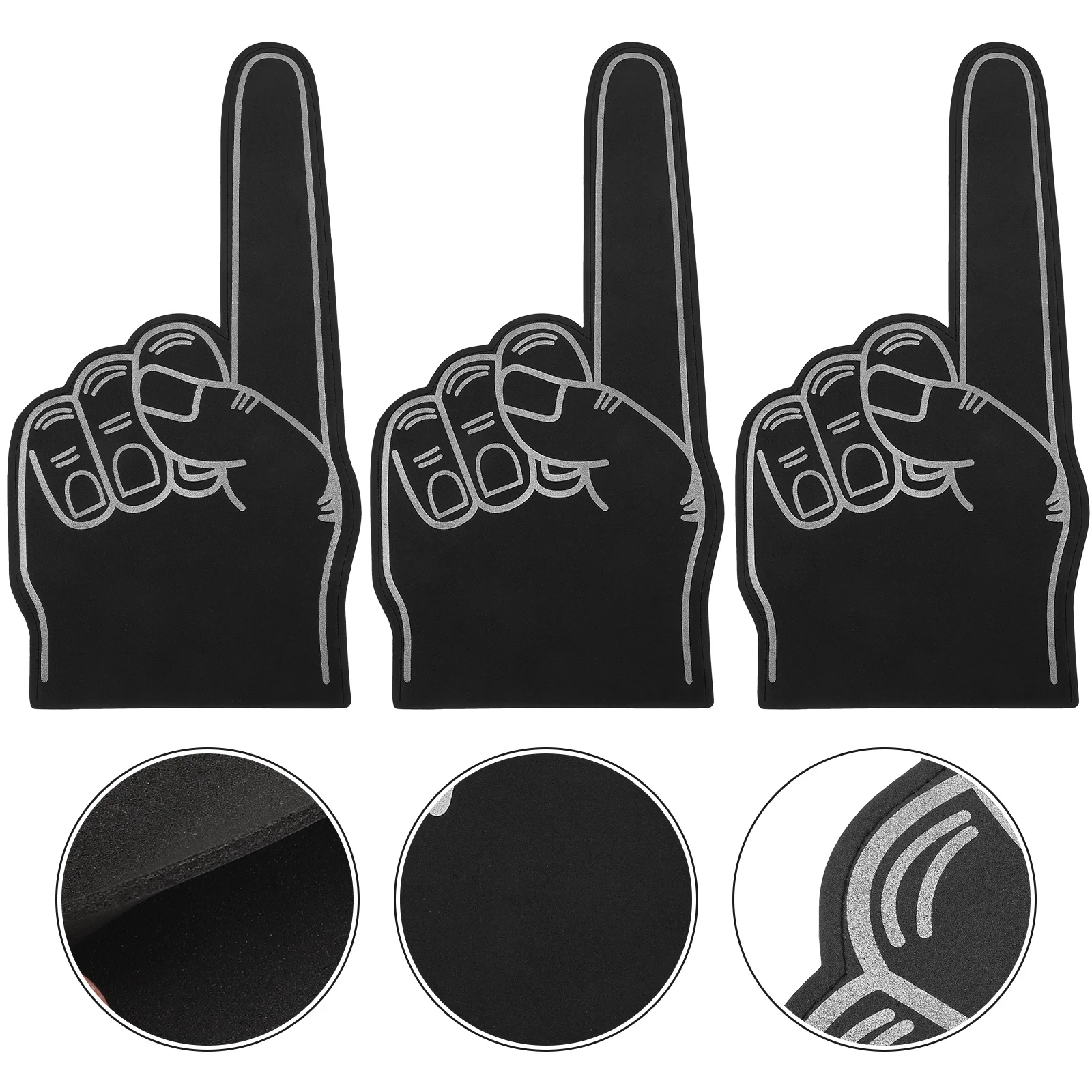 

Finger Foamssports Hand Cheerleadingcheer Party Fingers Prop Events Poms Pom Event Cheering Favors Number Mini Fan Maker Stuff