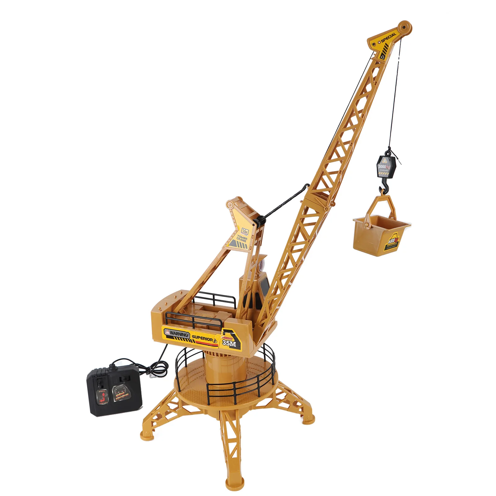 

Remote Control Construction Crane Toy Electric Lifting Truck With Light And Music RC Tower Crane Toy Gift For Kids