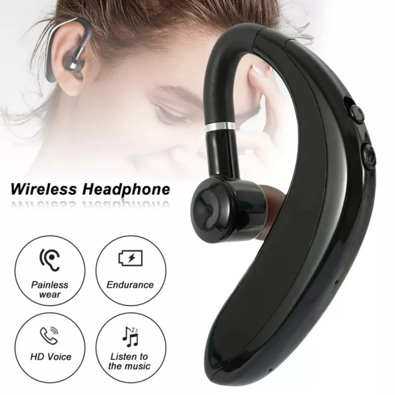 S109 Беспроводные Bluetooth универсальные наушники-крючки Спортивная деловая гарнитура с одним ухом Наушники громкой связи с микрофоном (art.: 3920cf4fbf676) - 3920cf4fbf676