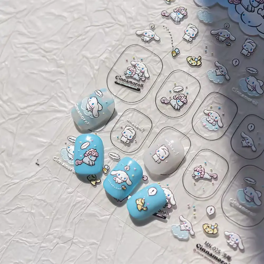 Tomoni Sanrio мультфильм Cinnamoroll наклейки для ногтей аниме персонажи принадлежности DlY 5D
