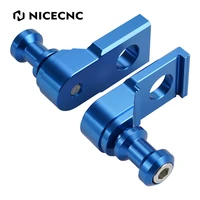nicecnc 1 pair aluminum axle block slider swingarm spool for suzuki drz400sm 2005 2021 2020 2019 motorcycle accessories blue