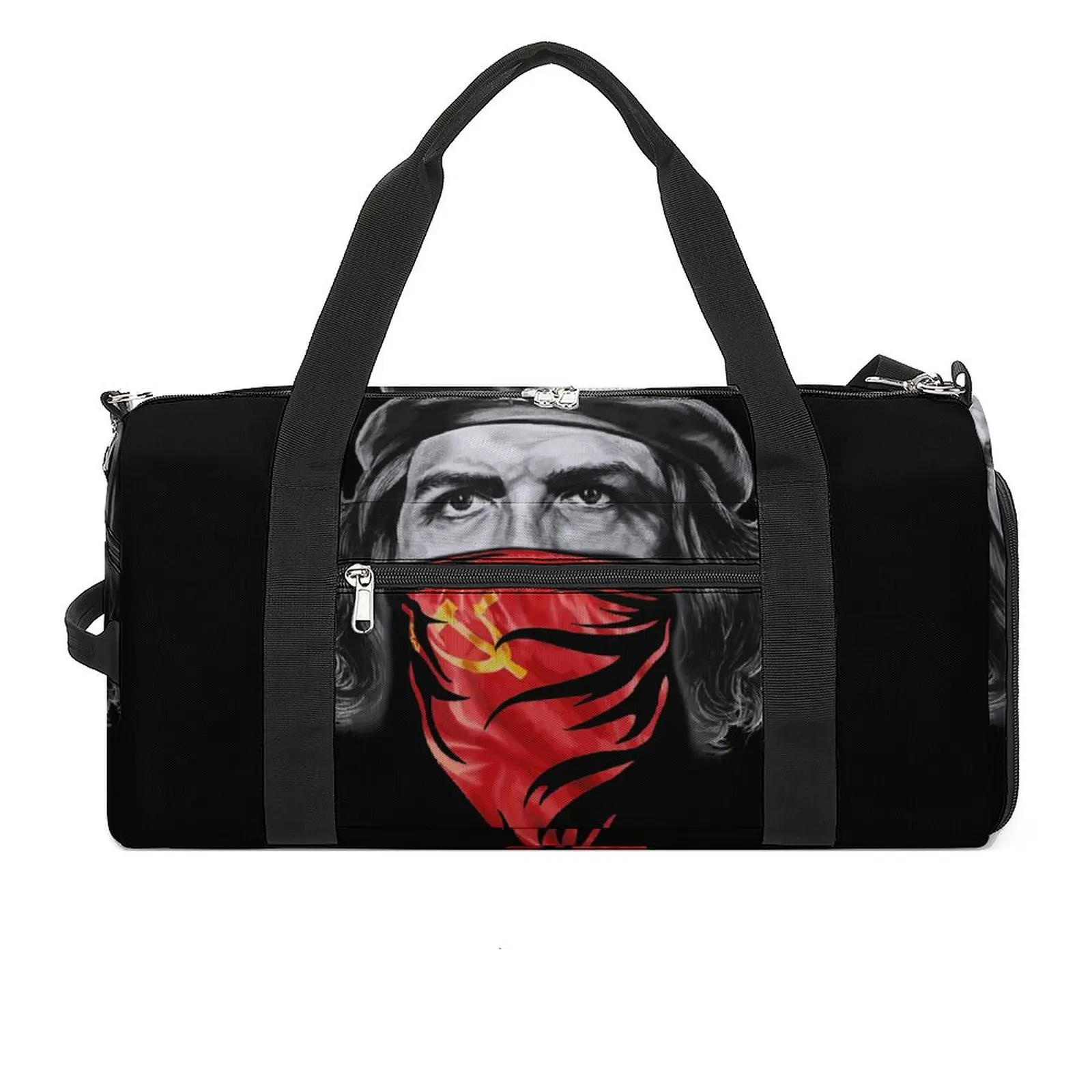 

Che Guevara Masked Gym Bag Celebrity Training Sports Bags Couple Design with Shoes Funny Fitness Bag Weekend Handbags