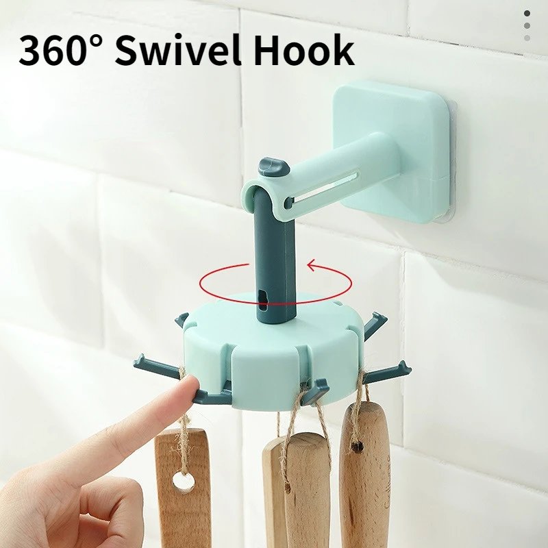 

2 шт., самоклеящиеся крючки с поворотом на 360 градусов